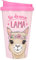 Depesche 2180.010 To-Go - Vaso de plástico con texto No Drama Lama (350 ml)