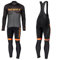 Moxilyn Maillot De Cyclisme,Tenue Cyclisme Homme Hiver,Manches Longues+Pantalon Vêtements De Fitness,Coussin 9D Gel,Costume De Cyclisme,Coupe-Vent Et Chaud