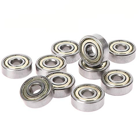 ExcInter 10Pcs ZZ695 5 * 13 * 4mm Deep Groove Ball Bearings Miniature Sealed High-speed Low-noise High-precision Corrosion Resistant Stainless Steel