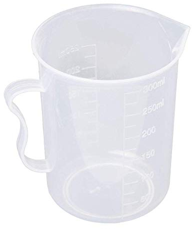 Pichet gradué 250ml Bécher gradué Coupe en plastique blanc transparent Béchers gradués en plastique Rentable et durable Professionnel et mode