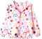 Domueay Coupe-Vent Enfant Filles Blouson Veste Capuche Fleurs Rose Manteau Manche Longue Imperméable Manteaux Zipper Poche Printemps Automne Légers Outwear Doublure en Coton 5-6 Ans