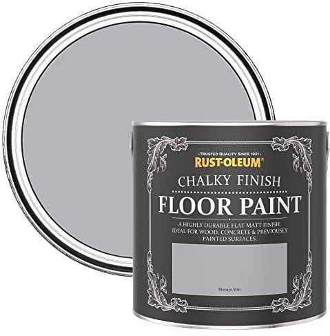 Rust-Oleum kratzfeste Kreidefarbe Bodenfarbe in mattem Finish -Monaconebel 2.5L