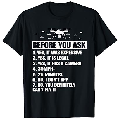 Drohne Tshirt für Drone Drohnenpilot Quadcopter Frauen T-Shirt
