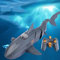 QAQQVQ Electric Remote Control Boat 2.4Ghz RC Speed Boat Simulation Shark Boat With Camera Summer Outdoor Water Toys Children Playing In Water Toy Boat Dual Mode Control