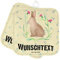 Mr. & Mrs. Panda Personalisierte Topflappen Hase Sitzen - Ostergeschenke, Osterdeko, Personalisierte Geschenke, Namensaufdruck, Osterhase,