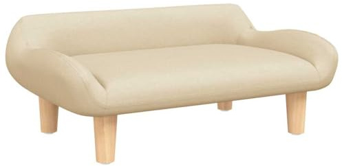 vidaXL Hundebett Creme 70x40x24 cm Stoff