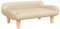 vidaXL Hundebett, Hundekissen mit weicher Polsterung, Hundesofa Hundecouch für kleine Hunde Haustiere, Haustierbett Katzenbett, Creme Stoff