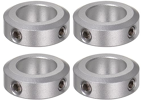 QUARKZMAN 4Stk Stellringe 14mm Bohrung 24mm AD 8mm Breite Wellensicherungsring Tiefenanschlagringe für Rad Schubkarre Axle Getriebe Montagen CNC Maschine Werkzeuge Industrie Eloxierung