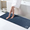 Omulla Tapis de bain long en pierre de diatomite super absorbant - Antidérapant - Séchage rapide - 40 x 120 cm - Bleu marine