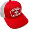 Ohio State Buckeys, Go Bucks! Patch-Logo Flat Bill Mesh Trucker Snapback Hat, Rot/Ausflug, einfarbig (Getaway Solids)
