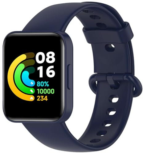 Msksjer Cinturino Compatibile con Redmi Watch 2 Lite/Xiaomi Mi Watch 2 Lite, Bracciale di Ricambio Classico Morbido in Silicone per Xiaomi Mi Watch Lite 2/Redmi Watch Lite 2 Braccialetti Sportivi