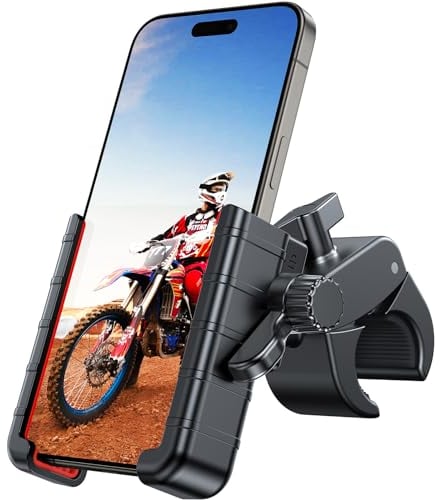 Miracase Handyhalterung Fahrrad Universal:Handyhalterung Motorrad für Lenker,fahrradhalterung Handy für Bicycle/Rennrad,Kompatibel mit iPhone 16/15/14/13 Pro Max und Samsung Galaxy s25/s24/s23 Ultra