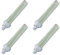 Tradineur - Pack de 4 Bombillas LED, Modelo maíz, 2 Tubos, G24, 15W Equivalente a 150W, 1350 lúmenes, 4200K, luz Neutra Blanca, eficiencia energética A+, 30000 Horas - 15,8 cm
