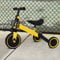 OHMG Kinderkraft Dreirad, mitwachsend, 3-in-1, Laufrad, skalierbar, Fahrrad, Kinderwagen, Skalierbar, Trike Baby, mitwachsend, mit abnehmbaren Pedalen (Gelb (3 in 1)