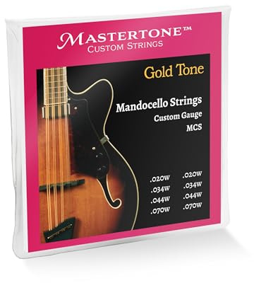 Gold Tone Mastertone™ Mandocello String Set (.020w, .034w, .044w, .070w (Doubled))