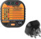 Automatic Electric RCD Outlet Tester - 220-250V Circuit Polarity, 6 Diagnostic Results, UK Plug Tester with LCD Display for Power Socket Wiring Detection