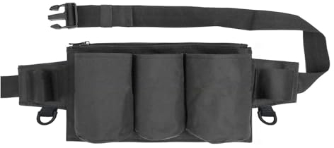 Tool Belt, Cleaning Apron for Cleaning Supplies, Tool Apron for Women and Men House Keepers, Housekeeping Window Cleaning, 3 Bottle Carrier Bags, Black
