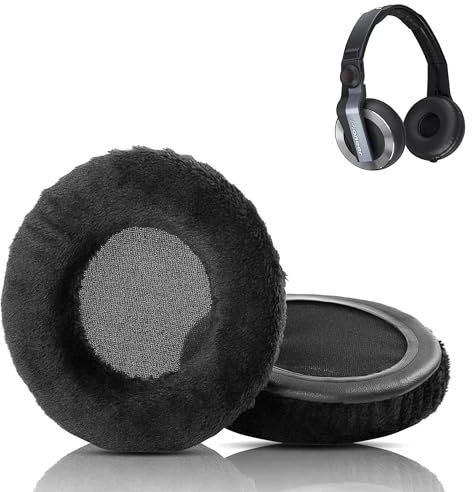 Cuscinetti auricolari ACCOUTA compatibili con le cuffie Pioneer HDJ-500 HDJ500 HDJ 500, ricambio per cuscinetti auricolari con tessuto morbido e caldo e schiuma ad alta densità