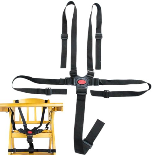 Sicherheitsgurt für Kinderwagen, 1 Stück 5 Punkt Gurt, Kinderschutzgurt, Ersatz-Sicherheitsgurte, für Hochstuhl/Kinderwagen/Kinderwagen