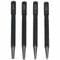 4Pcs Centre Punch Set, Center Punch and Nail Punch Set, Portable Positioning Punch Set for Drilling and Marking 1/32, 2/32, 3/32, 4/32 (0.8mm-3.2mm) (Colour: Black)