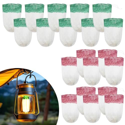 Oruola 20 Stück Glühstrumpf Benzinlampe,Glühstrumpf Gaslampe,Gaslampenmantel für U-förmige Laternenmäntel zum Wandern,Angeln und Bergsteigen,Gaslampe Camping Gluehstrumpf