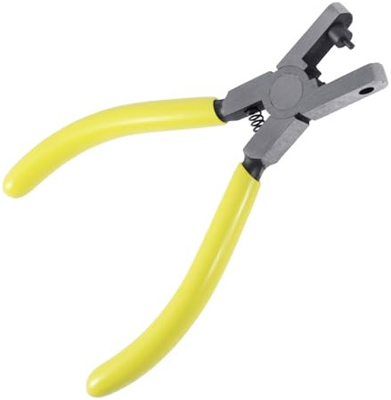 Pince perforatrice pour cuir, pince perforatrice de ceinture avec pince à trous antidérapante, pour ceinture, carte, bracelets de montre, chaussures en cuir, cuir synthétique