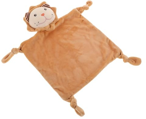 ifundom Kuscheldecke 20cm Löwe Beruhigungstuch für Neugeborene Kleinkind Sicherheitsdecke mit Handpuppe Schlafbegleiter für Babys