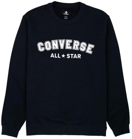 Converse All Star Single Herren-Sweatshirt, Schwarz
