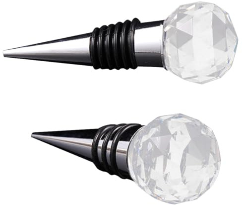 2pcs Metal Wine Bottle Stopper 3 Spirals Cone for Beer and Wine