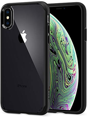 Spigen Ultra Hybrid Coque Compatible avec iPhone XS Compatible avec iPhone X - Noir