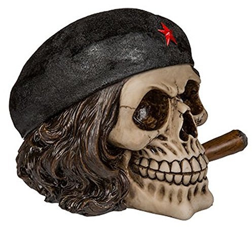 CBK-MS Skull Totenkopf Freiheitskämpfer mit Zigarre Halloween Sparschwein Spardose Totenschädel