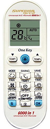 Superior Airco 6000-in-1 Telecomando universale per condizionatori d'aria (20)