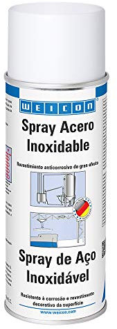 WEICON Spray Acero Inoxidable | 400 ml | Recubrimiento de superficies, anticorrosivo