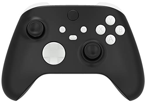 eXtremeRate Tasti Pulsanti Ricambio per Xbox Series X Controller Trigger LB RB LT RT Bumper Grilletti D-pad Pulsante ABXY per Xbox Series S Joystick(Bianco)