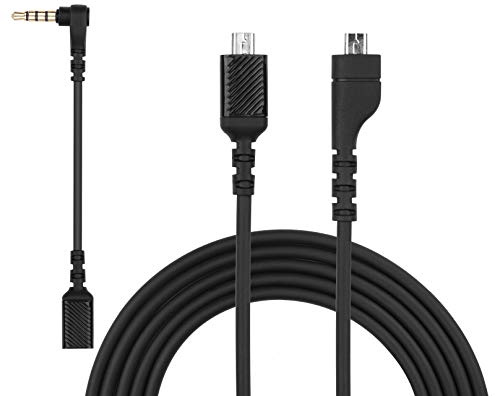 weishan Arctis 3 Arctis 5 Kabel, AUX-Kabel Ersatz für SteelSeries Arctis 3 5 7, Arctis Pro und Arctis Pro + GameDac Headset Abnehmbares Audiokabel 1,5 m