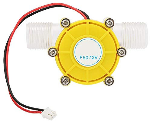 F50 Micro generador de turbina de agua 10W Mini hidrogenerador generador de energía hidroeléctrica herramienta de carga de agua 12V amarillo(12V)
