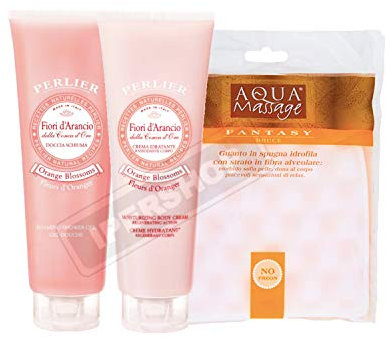 SET PERLIER FIORI D'ARANCIO DOCCIA SCHIUMA 250ML + CREMA 250ML + GUANTO SPUGNA