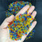 YELVQI Heilender Kristall. 50g K5 Mini Mix Glass Kies Stein Farbiger Glasur Rock Aquarium Aquarium E126 Steine ​​und Kristalle
