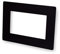 Double Light Switch Surround Acrylic Finger Plate Panel Socket (Black Matt)