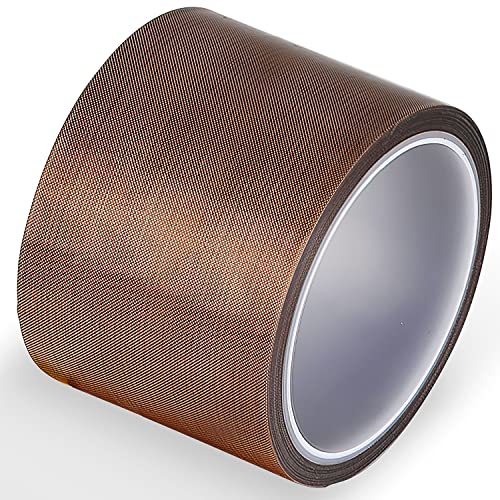 FORTSPANG Teflon-Klebeband für Vakuumiermaschine, Hochtemperatur-Klebeband, PTFE-Klebeban, passend für FoodSaver, Seal A Meal, Weston, Selbstklebend (80mm*10m)