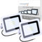 MIWATT 2pcs 10W 50W 100W spot led blanc froid, série étanche IP68 LED Exterieur, Jardin, usine, entrepôt, chantier de construction (50)