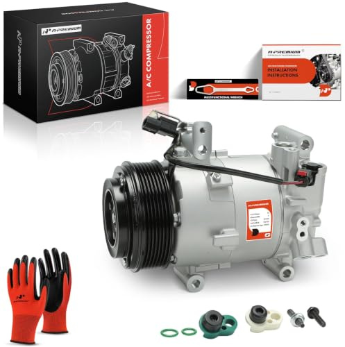 A-Premium Compresor de aire acondicionado con embrague compatible con Honda Civic 2016-2020 2.0L Replace# 388105BAA01, 388105BAA02