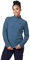 Odlo Damen Langarm Shirt mit Reißverschluss ROY, blue wing teal - reef waters, XS