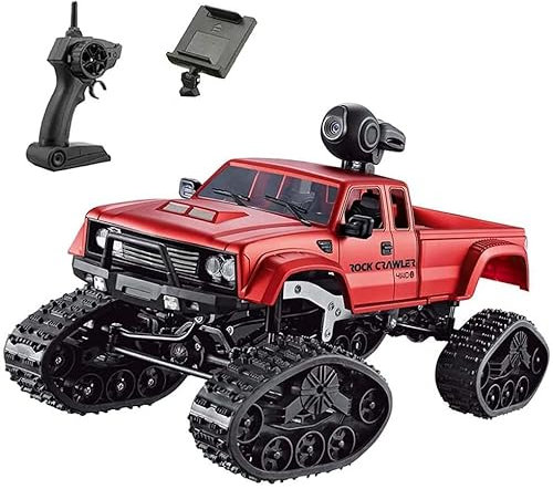 4WD 2.4Ghz Remote Control Car With 480P HD Camera, 1/16 Scale Off-Road RC Climbing Truck For Kids Adults, All Terrain Electric Buggy Military Vehicle, Birthday