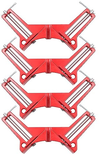 ZONADAH Set of 4 90 Degree Right Angle Corner Clamps for Making Picture Frames and Box Joinery - 75mm/3 inch Size - Ideal Woodworking Tools for Holding and Aligning Woodwork Projects