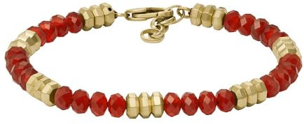 Fossil Herrenarmband All Stacked Up Beads Achat rot, JF04606710