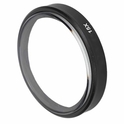 Fockety Objectif Macro 15X Compatible avec l'Action 3 4, Verre Optique à Revêtement HD, Style Minimaliste, Effet Macro, Accessoire Photo pour Action 3 4