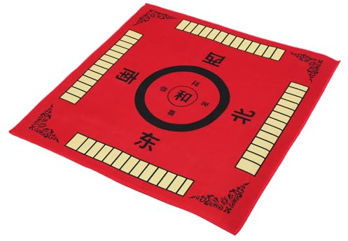 KOMBIUDA Mahjong-Tischmatte Spieltischdecke aus Mahjong-Tischdecke Desk pad Poker tischauflage Fliese Bedruckte Mahjong-Matte Tischdecke für Brettspiele empfindlich Schachbrett gefühlt