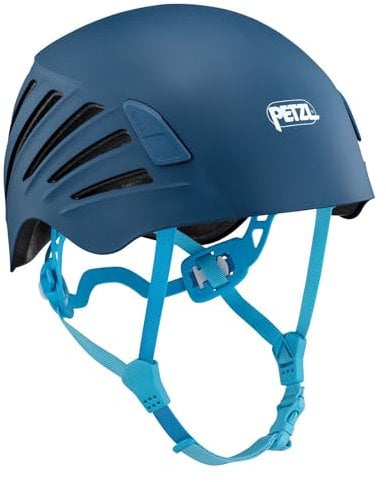 PETZL - Robuster, vielseitiger Helm zum Sportklettern und Bergsteigen BOREA - Frau, Navy Blue, 52-58 cm