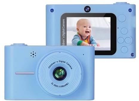 Andoer Kids Photo Camera, 1080P Compact Digital Camera, 20MP Kids Digital Camera 2.0 Inch with 8X Zoom for Boys, Girls and Beginners, Birthday Gift